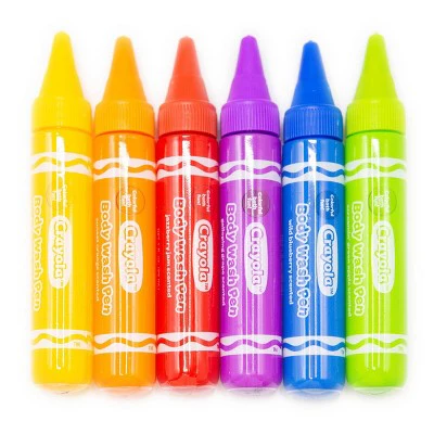 Crayola Body Wash Bath Pens Unscented 3pk/6 fl oz - New - Image 2