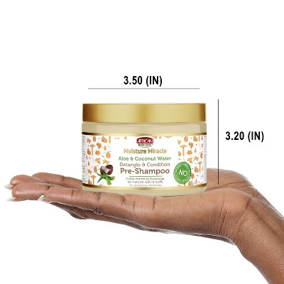 African Pride Moisture Miracle Aloe and Coconut Water Detangle and Condition Pre-Shampoo 12 fl oz - New - Image 4