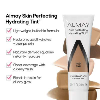 Almay Hydrating Lightweight with Light Coverage Liquid Foundation Tint 100 Ivory 0.94 fl oz - New - Image 3