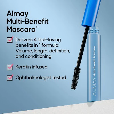 Almay Multi-Benefit Mascara Eyeliner Pack 503 Black 0.24 oz - Imperfect Box - Image 3