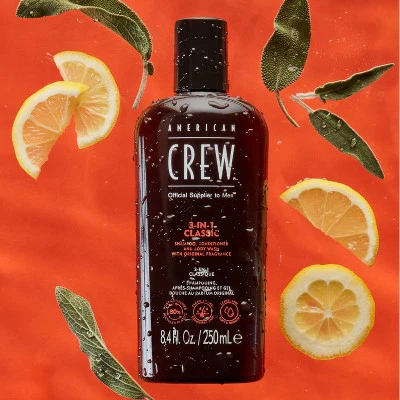 American Crew 3-in-1 Shampoo, Conditioner and Body Wash 15.2 fl oz - Imperfect Container - Image 2