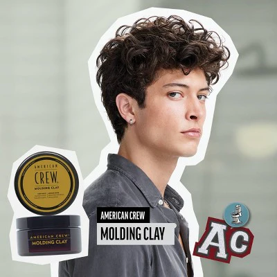 American Crew Men's Strong Hold and Medium Shine Hair Styling Molding Clay 3oz - New - Image 3