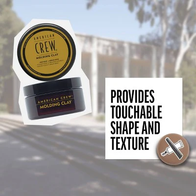 American Crew Men's Strong Hold and Medium Shine Hair Styling Molding Clay 3oz - New - Image 5