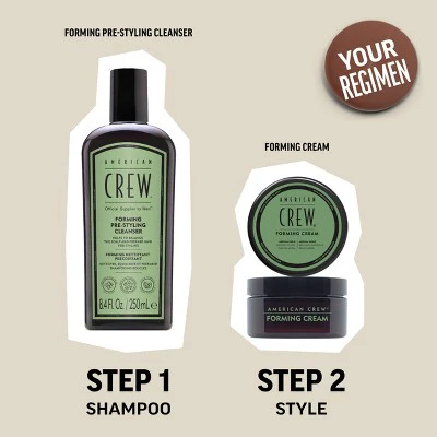 American Crew Men's Medium Hold and Medium Shine Forming Gel Cream 3oz - Imperfect Container - Image 7