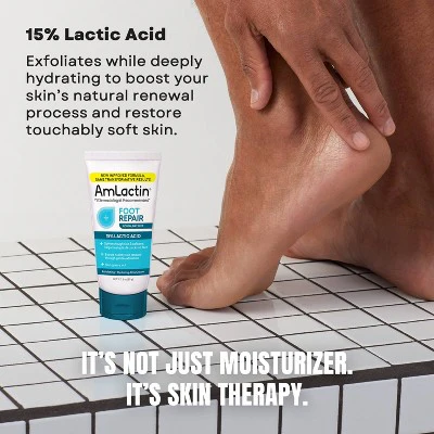 AmLactin Foot Repair Foot Cream Therapy AHA Cream Unscented 3oz - New - Image 5