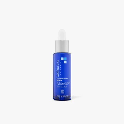 Andalou Naturals Deep Hydration Life Boosting Face Serum 1 fl oz - New