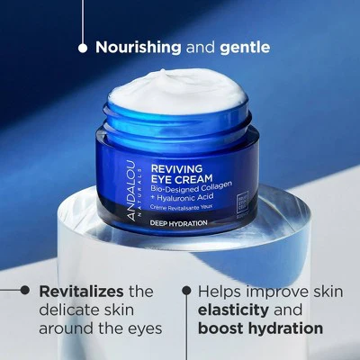 Andalou Naturals Deep Hydration Reviving Eye Cream 0.45oz - New - Image 2