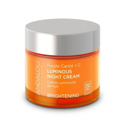 Andalou Naturals Purple Carrot and Vitamin C Luminous Night Cream 1.7oz - New - Image 2