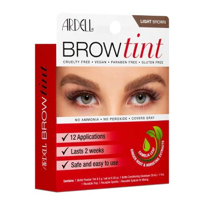 Ardell Brow Tint Kit Light Brown - Imperfect Box - Image 2