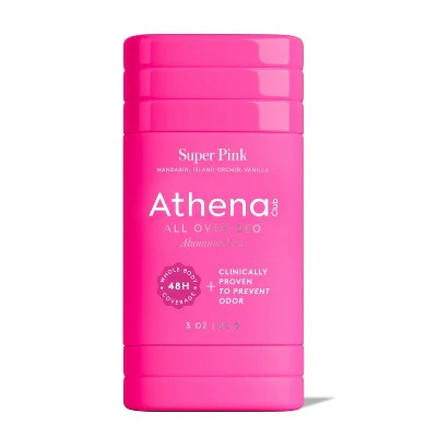 Athena Club All Over Solid Deodorant Super Pink 3oz - New