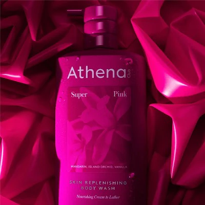 Athena Club Skin Replenishing Body Wash Super Pink 18 fl oz - New - Image 2