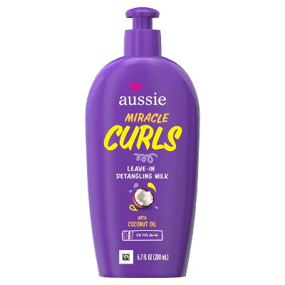Aussie Miracle Curls with Coconut Oil Detangling Milk Treatment 6.7 fl oz - New - Image 8