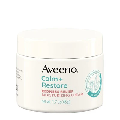 Aveeno Calm + Restore Redness Relief Moisturizing Cream 1.7 oz - New