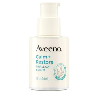 Aveeno Calm + Restore Triple Oat Hydrating Face Serum 1 fl oz - Imperfect Box - Image 2