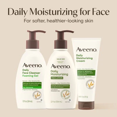 Aveeno Daily Moisture Face Lotion 12 fl oz - Imperfect Container - Image 9