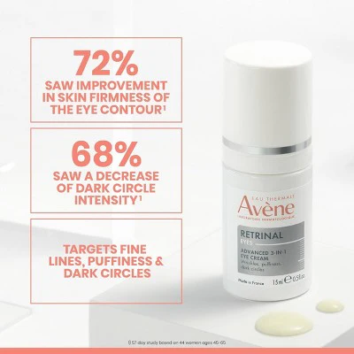 Avene Retrinal Advanced 3-In-1 Eye Cream 0.5 fl oz - Missing Box - Image 8