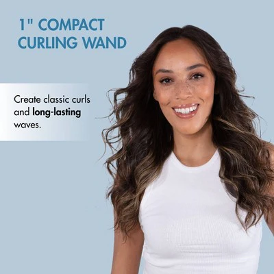 BaBylissPRO Nano Titanium Compact Curling Wand Blue 1" - Imperfect Box - Image 5