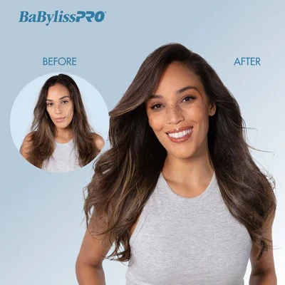 BaBylissPRO Nano Titanium Compact Hot Air Straightening Brush Blue - New - Image 6
