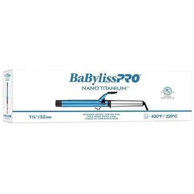 BaBylissPRO Nano Titanium Extended Barrel Curling Iron Blue - Imperfect Box - Image 7