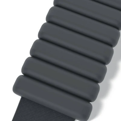 Bala Bangles 2pc Wrist & Ankle Weight Set Charcoal 2lb Adjustable Steel; Silicone Weights - Imperfect Box - Image 3
