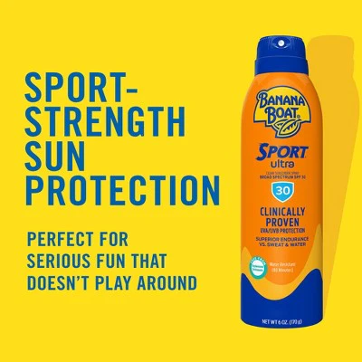 Banana Boat Ultra Sport Clear Sunscreen Spray SPF 30 9.5oz - Imperfect Container - Image 3