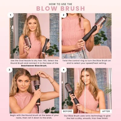 BEACHWAVER Co. Blowout Brush Midnight Rose - Imperfect Box - Image 8