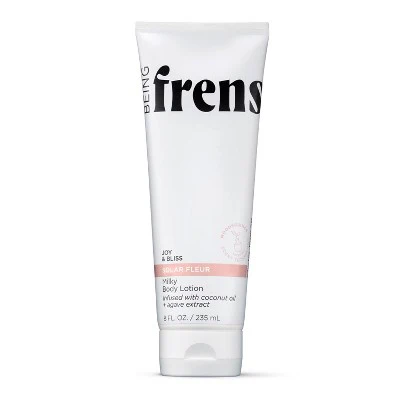 Being Frenshe Milky Hydrating Lotion for Dry Skin with Coconut Oil Floral Solar Fleur 8 fl oz - New