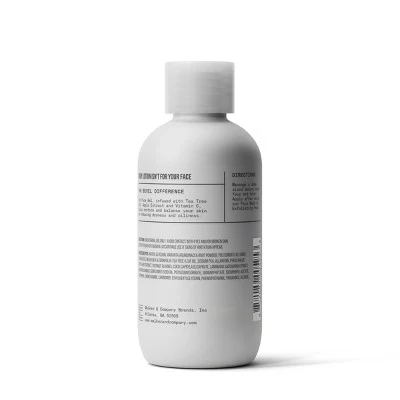 Bevel Men's Face Gel with Tea Tree Oil; Vitamin C 4 fl oz - Imperfect Container - Image 2