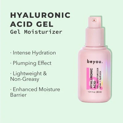 Beyou. Skin Booster Hyaluronic Acid Oil-Free Gel Moisturizer + Sensitive Skin Friendly 1.01 fl oz - New - Image 3