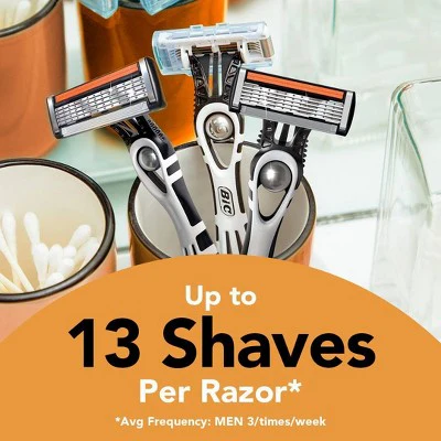 BiC Men & Flex 5 Blades Sensitive Disposable Razors  2ct - New - Image 3