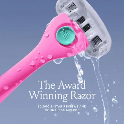 Billie Women's Malibu Razor Kit 1 Handle + Magnetic Holder + 2 Blade Refills - Imperfect Box - Image 4