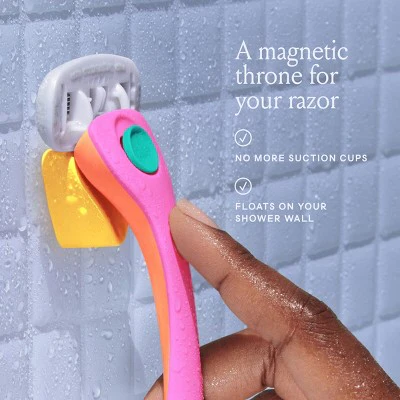 Billie Women's Malibu Razor Kit 1 Handle + Magnetic Holder + 2 Blade Refills - Imperfect Box - Image 8