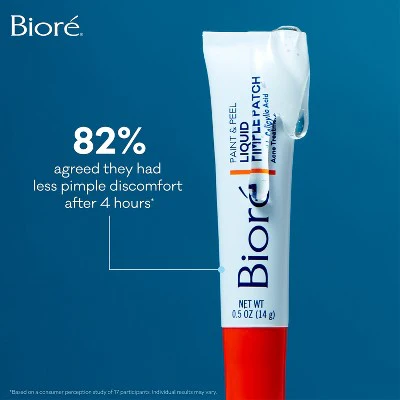 Biore Paint & Peel Liquid Pimple Patch Acne Spot Treatment with Salicylic Acid 0.50oz - Imperfect Box - Image 10