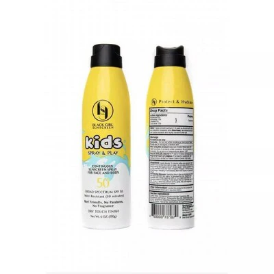 Black Girl Sunscreen Kids Spray & Play SPF 50 6oz - Imperfect Container - Image 5