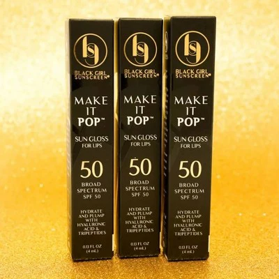 Black Girl Sunscreen Make It Pop Sun Gloss SPF 50 0.13 fl oz - Imperfect  Box - Image 5