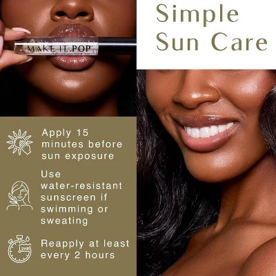 Black Girl Sunscreen Make It Pop Sun Gloss SPF 50 0.13 fl oz - Imperfect  Box - Image 8