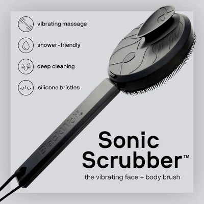 Black Wolf Sonic Scrubber Powered Body and Face Brush - Imperfect Box - Image 2