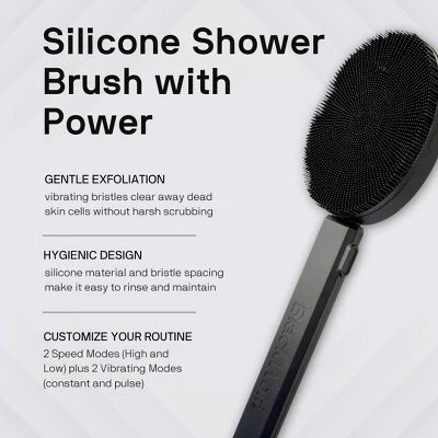 Black Wolf Sonic Scrubber Powered Body and Face Brush - Imperfect Box - Image 3