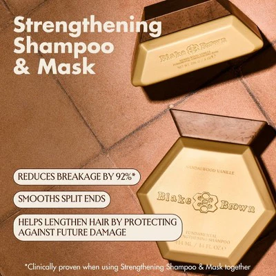 Blake Brown Fundamental Strengthening Shampoo Sandalwood Vanille & Warm Vanilla Fragrance 14 fl oz - New - Image 3