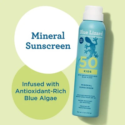 Blue Lizard Kids Mineral Sunscreen Spray SPF 50+ 5 oz - New - Image 5