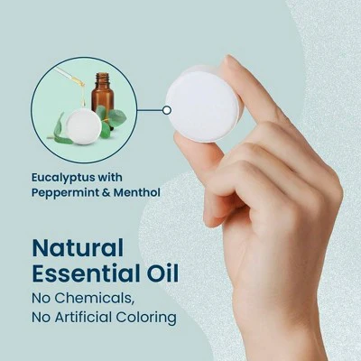 Body Restore Shower Steamers with 100% Natural Essential Oil Eucalyptus & Mint 6ct - New - Image 2