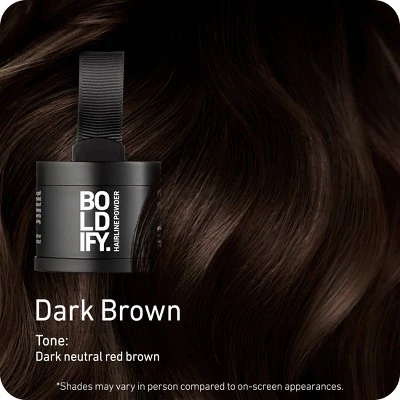 BOLDIFY Root Touch Up Powder with Brush Dark Brown - Missing Box - Image 2