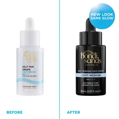 Bondi Sands Self Tanning Drops for Face and Body Light/Medium 1.01 fl oz - Imnperfect Container - Image 2