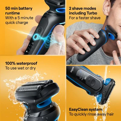 Braun Series 5-5118s Rechargeable Wet & Dry Shaver - Imperfect Box - Image 7