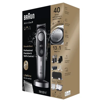 Braun Series 9 9440 All-In-One Style Kit 13-in-1 Grooming Kit with Beard Trimmer 13ct - Imperfect Box - Image 8