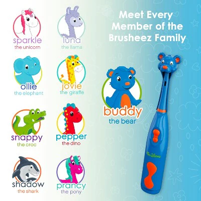Brusheez Buddy the Bear Children's Electric Kids Toothbrush Set - Imperfect Box - Image 7
