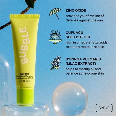 Bubble Skincare Plus One Tinted Mineral - SPF 40 - 1.7 fl oz - Image 3