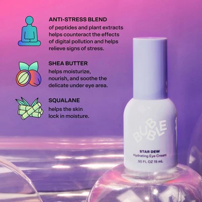 Bubble Skincare Star Dew Hydrating Eye Cream 0.5 fl oz - Imperfect Box - Image 4