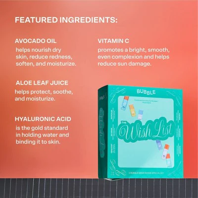 Bubble Skincare The Wish List Mini Essential Gift Set 6ct - Missing Box - Image 7