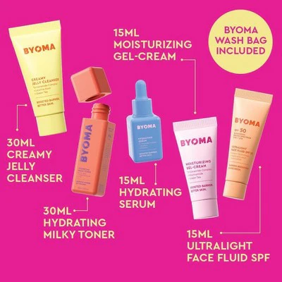 BYOMA Universal Skincare Heroes Gift Set with Makeup Bag 5pc - Imperfect Box - Image 2